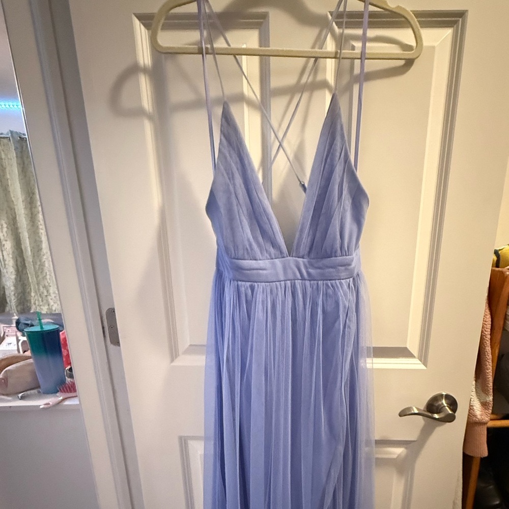 Elegant Lavender Evening Gown